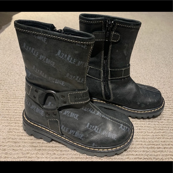 Buckle My Shoe Leather Toddler boots - Picture 5 of 6